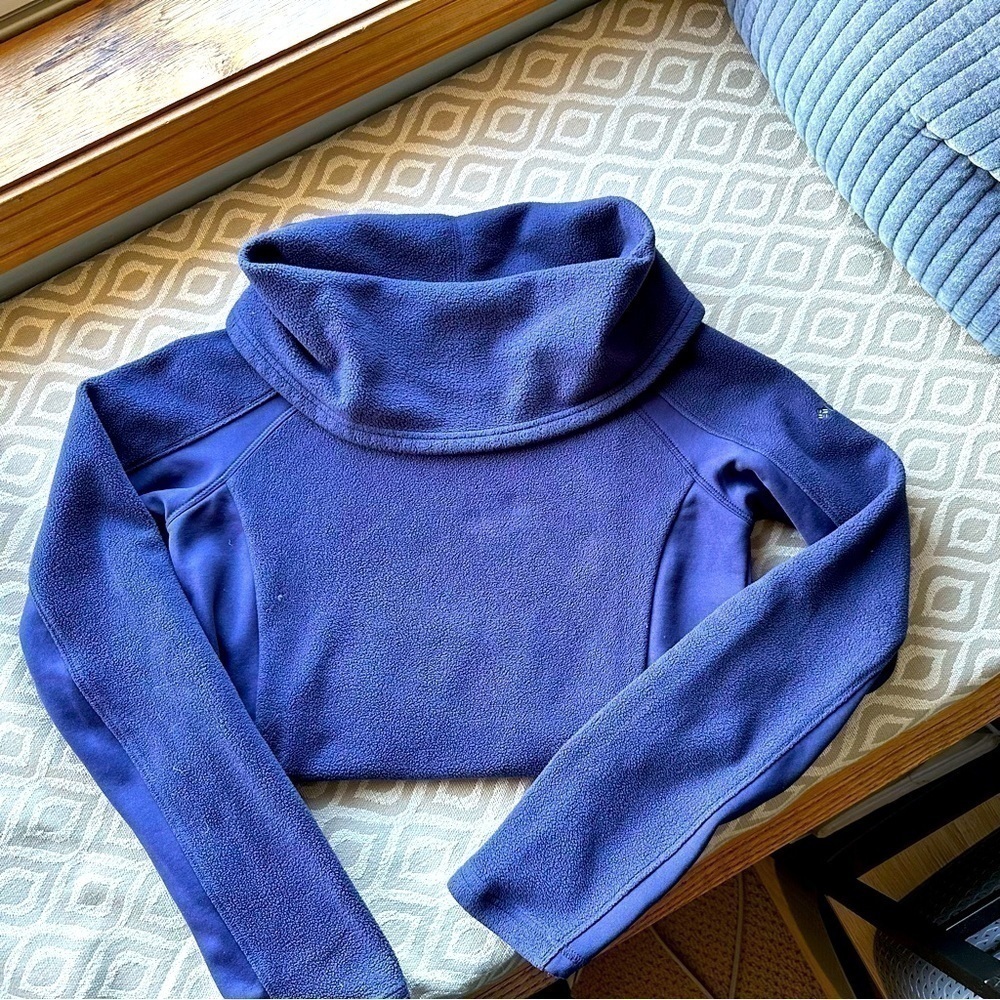 Columbia Purple Fleece Cowl Neck‎ sz xs​​​​​​​​​​​​​​​​​​​​​